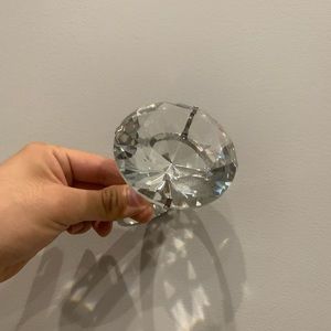 Large Crystal Oversized Faux Diamond Ring Proposal